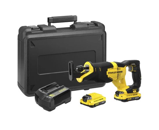 Сабельная пила Stanley FatMax,18V(V20)Li-Ion, 2x2Ah, 3.000 ход/мин, 4,85кг (SFMCS300D2K)