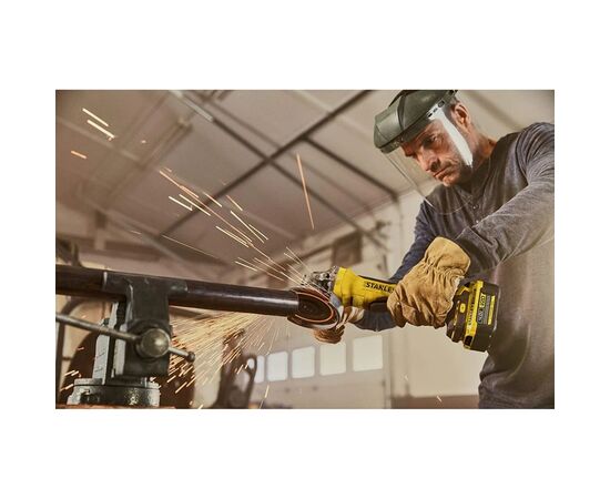 Шлифовальная машина Stanley FatMax, Li-Ion 18V, 9000 об/мин, d=125 мм, 2.66кг (без АКБ и ЗУ) (SFMCG700B), изображение 5 Шлифовальная машина Stanley FatMax, Li-Ion 18V, 9000 об/мин, d=125 мм, 2.66кг (без АКБ и ЗУ) (SFMCG700B), изображение 5