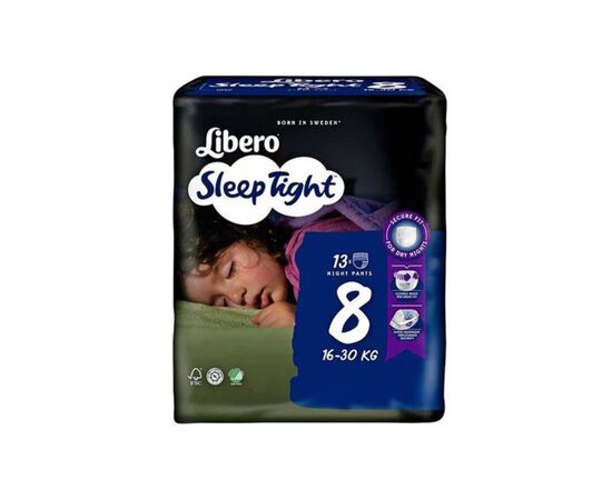 Підгузок Libero Sleep Tight Розмір 8 (16-30 кг) 13 шт (7322541193854)