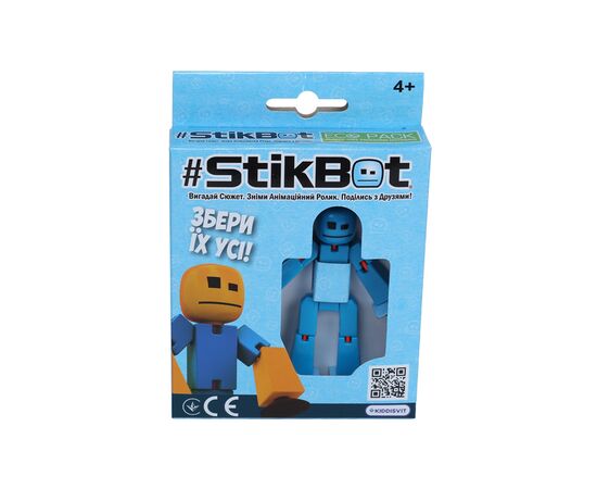 Фигурка Stikbot для анимационного творчества (синий) (TST616-23UAKDB), изображение 3 Фигурка Stikbot для анимационного творчества (синий) (TST616-23UAKDB), изображение 3