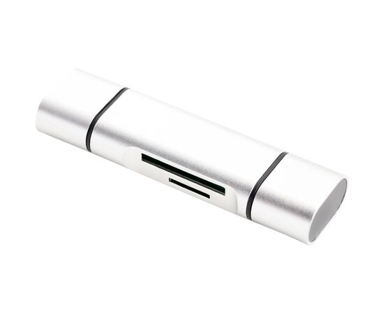 Концентратор XoKo AC-440 Type-C USB 3.0 and MicroUSB/SD Card Reader (XK-AС-440), изображение 2 Концентратор XoKo AC-440 Type-C USB 3.0 and MicroUSB/SD Card Reader (XK-AС-440), изображение 2