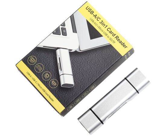 Концентратор XoKo AC-440 Type-C USB 3.0 and MicroUSB/SD Card Reader (XK-AС-440), изображение 6 Концентратор XoKo AC-440 Type-C USB 3.0 and MicroUSB/SD Card Reader (XK-AС-440), изображение 6