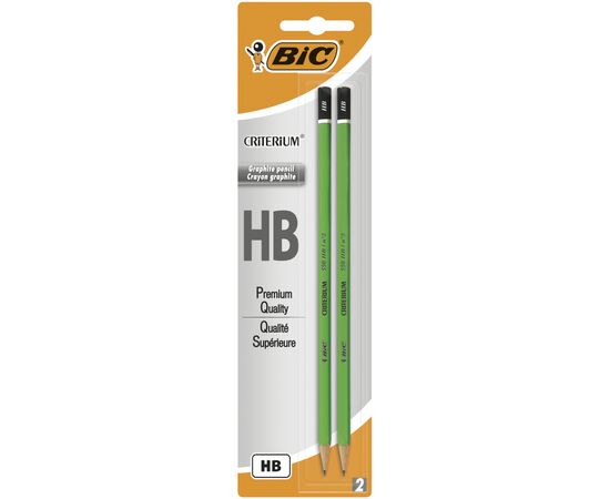 Олівець графітний Bic КРІТЕРІУМ HB, 2 шт в блістері (bc861133)