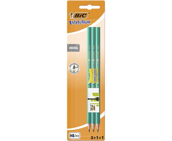 Олівець графітний Bic Ecolution НВ, 5 шт в блістері (bc9420811)