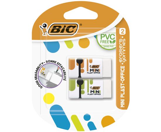 Гумка Bic Plast Office Mini, 2 шт в блістері (bc927858)