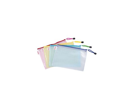 Папка на блискавці Axent А4, transparent, assorted colors (1406-00-А)
