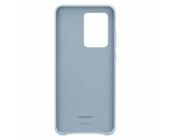 Чехол для мобильного телефона Samsung Leather Cover Galaxy S20 Ultra (G988) Sky Blue (EF-VG988LLEGRU), изображение 3 Чехол для мобильного телефона Samsung Leather Cover Galaxy S20 Ultra (G988) Sky Blue (EF-VG988LLEGRU), изображение 3