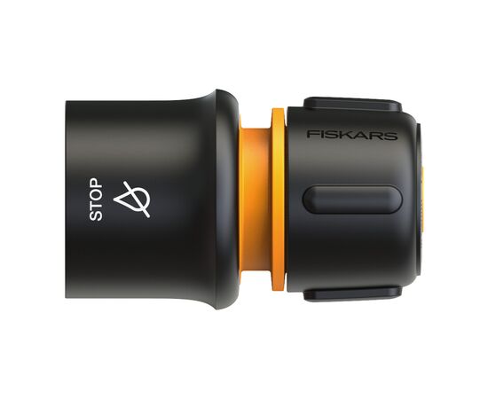 Коннектор для шланга Fiskars Watering 19 мм(3/4") c автостопом LB30 (1027083)