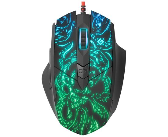 Мышка Defender Titan GM-650L RGB Black (52650), изображение 3 Мышка Defender Titan GM-650L RGB Black (52650), изображение 3