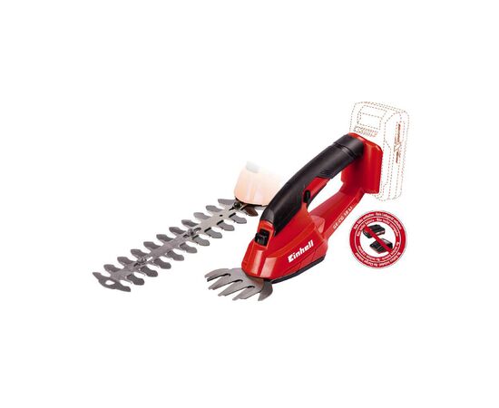 Кусторез Einhell GE-CG 18 Li - Solo, 18В, PXC, лезвия 100/200 мм, 0.66 кг (без АКБ и ЗУ) (3410370)