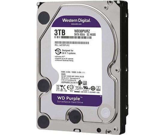 Жесткий диск 3.5" 3TB WD (WD33PURZ), изображение 2 Жесткий диск 3.5" 3TB WD (WD33PURZ), изображение 2
