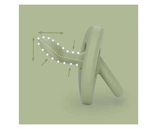 Пустышка Suavinex Colour Essence силиконовая, анатомическая, 6-18 мес. зеленая (308078), изображение 4 Пустышка Suavinex Colour Essence силиконовая, анатомическая, 6-18 мес. зеленая (308078), изображение 4