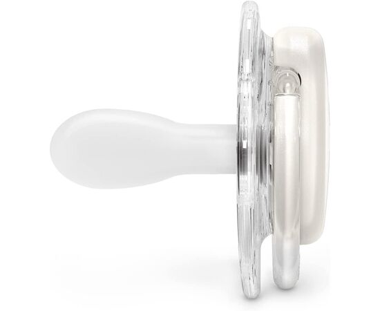 Пустышка Suavinex Bonhomia физиологическая, 0-6 мес. белая (307809), изображение 2