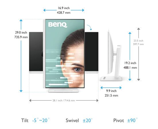 Монитор BenQ GW3290QT (9H.LLHLA.TBE), изображение 8 Монитор BenQ GW3290QT (9H.LLHLA.TBE), изображение 8
