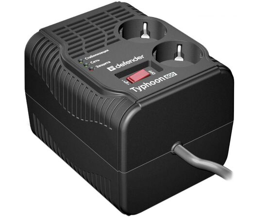 Стабилизатор Defender Typhoonl 600VA (99032) (99032), изображение 3 Стабилизатор Defender Typhoonl 600VA (99032) (99032), изображение 3