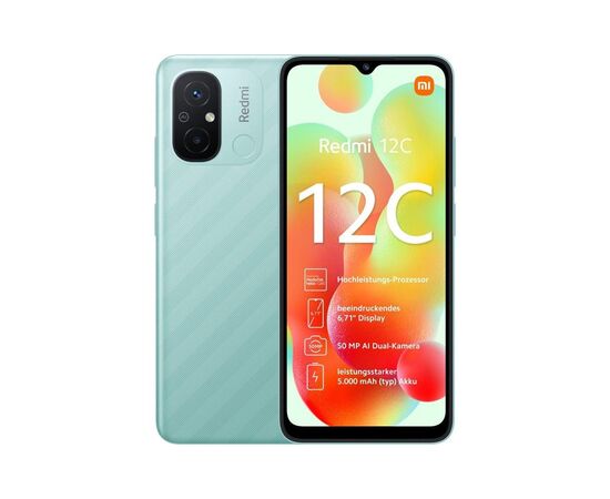 Мобильный телефон Xiaomi Redmi 12C 4/128GB Mint Green