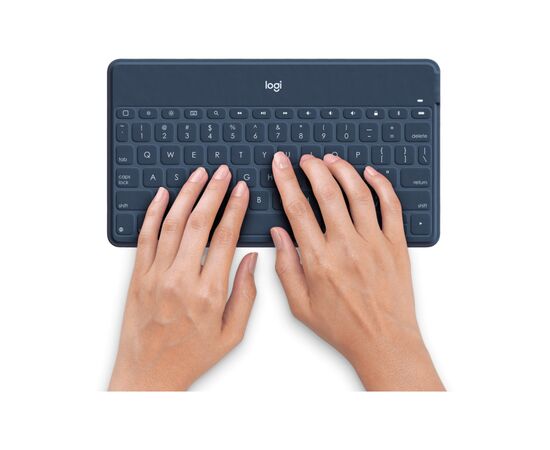 Клавиатура Logitech Keys-To-Go для iPhone iPad Apple TV Classic Blue (920-010123), изображение 4 Клавиатура Logitech Keys-To-Go для iPhone iPad Apple TV Classic Blue (920-010123), изображение 4