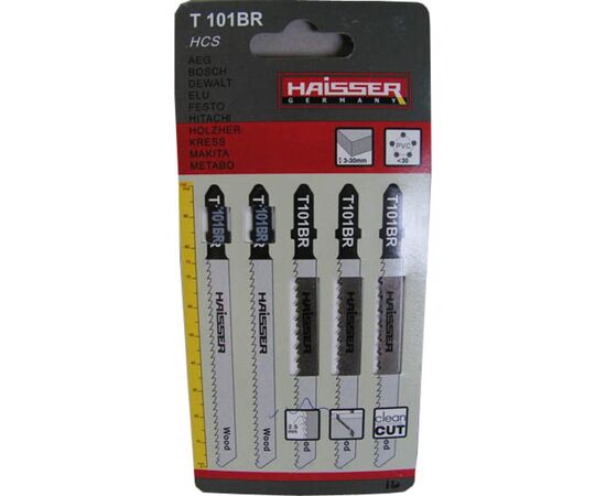 Полотно HAISSER пильное - T101BR, 75мм, н-р 5шт (16567), изображение 2 Полотно HAISSER пильное - T101BR, 75мм, н-р 5шт (16567), изображение 2