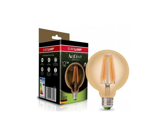 Лампочка Eurolamp G95 12W E27 2700K (LED-G95-12273(Amber))
