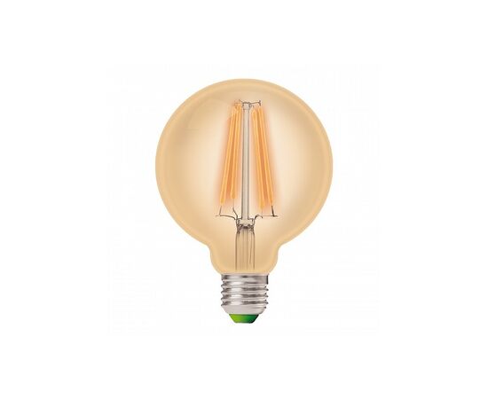 Лампочка Eurolamp G95 8W E27 4000K (LED-G95-08274(Amber)), зображення 2 Лампочка Eurolamp G95 8W E27 4000K (LED-G95-08274(Amber)), зображення 2