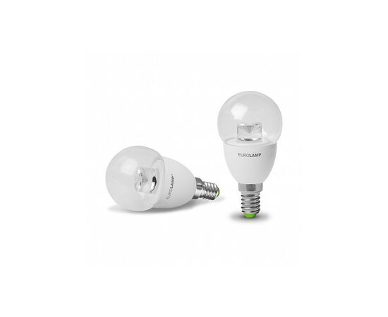 Лампочка Eurolamp G45 прозрачная 5W E14 3000K (LED-G45-05143(D)clear), изображение 2 Лампочка Eurolamp G45 прозрачная 5W E14 3000K (LED-G45-05143(D)clear), изображение 2