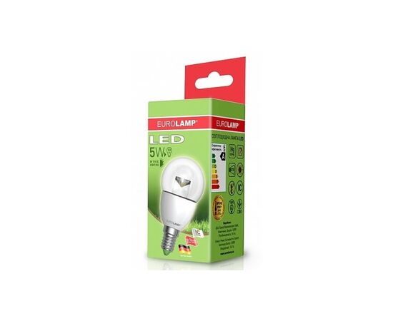 Лампочка Eurolamp G45 прозрачная 5W E14 3000K (LED-G45-05143(D)clear), изображение 3 Лампочка Eurolamp G45 прозрачная 5W E14 3000K (LED-G45-05143(D)clear), изображение 3