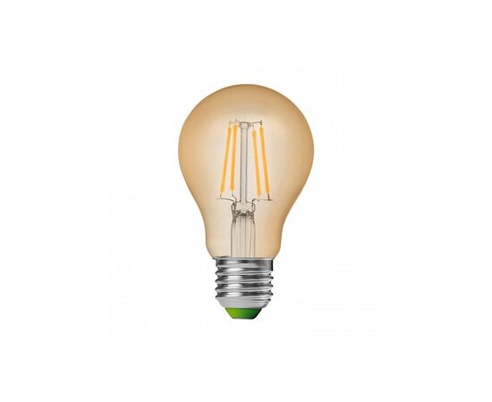 Лампочка Eurolamp A60 8W E27 2700K (deco) акция 1+1 new (MLP-LED-A60-08273(Amber)new), изображение 2 Лампочка Eurolamp A60 8W E27 2700K (deco) акция 1+1 new (MLP-LED-A60-08273(Amber)new), изображение 2