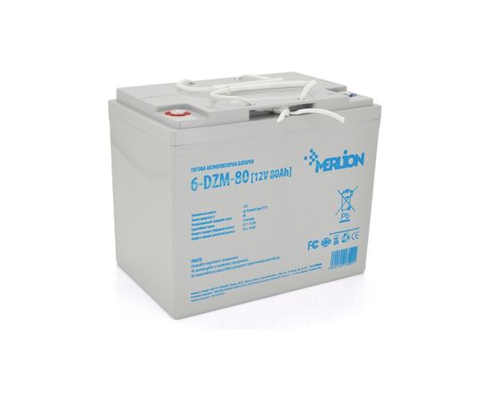 Батарея до ДБЖ Merlion 6-DZM-80, 12V 80Ah (6-DZM-80)