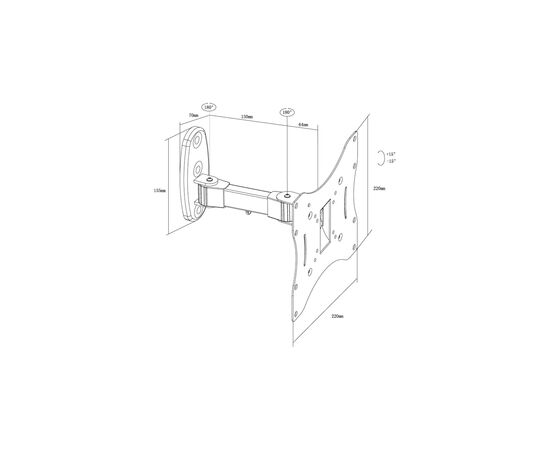 Кронштейн X-Digital STEEL SA225 Black, изображение 2 Кронштейн X-Digital STEEL SA225 Black, изображение 2