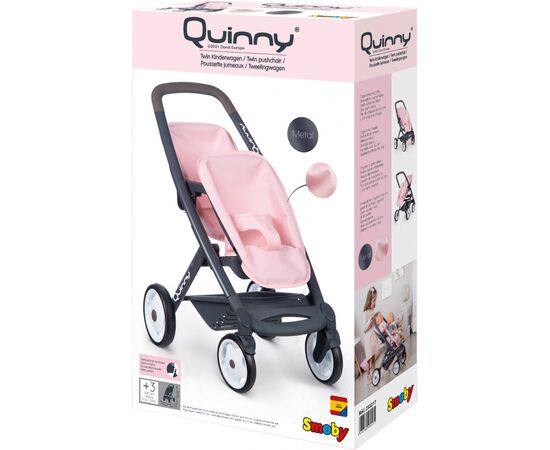 Коляска для кукол Smoby Maxi-Cosi & Quinny для близнецов Софт (253217), изображение 3 Коляска для кукол Smoby Maxi-Cosi & Quinny для близнецов Софт (253217), изображение 3