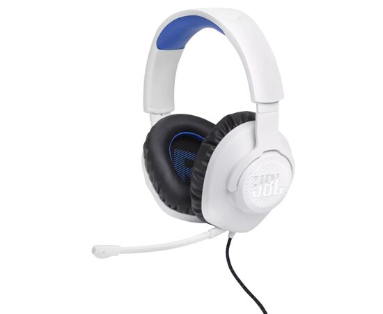 Наушники JBL Quantum 100P for PS White (JBLQ100PWHTBLU), изображение 8 Наушники JBL Quantum 100P for PS White (JBLQ100PWHTBLU), изображение 8