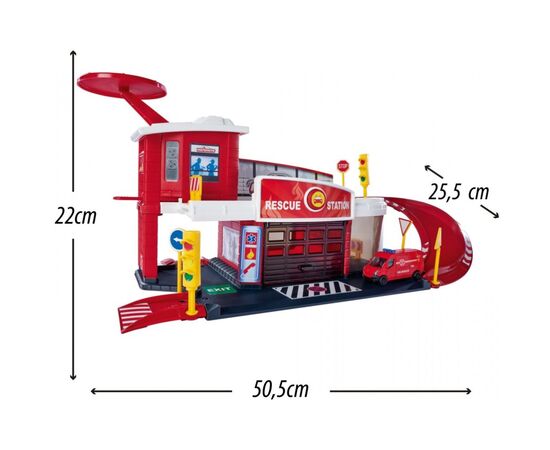Игровой набор Majorette Креатикс. Пожарная станция,1 машинка (2050038), изображение 2 Игровой набор Majorette Креатикс. Пожарная станция,1 машинка (2050038), изображение 2