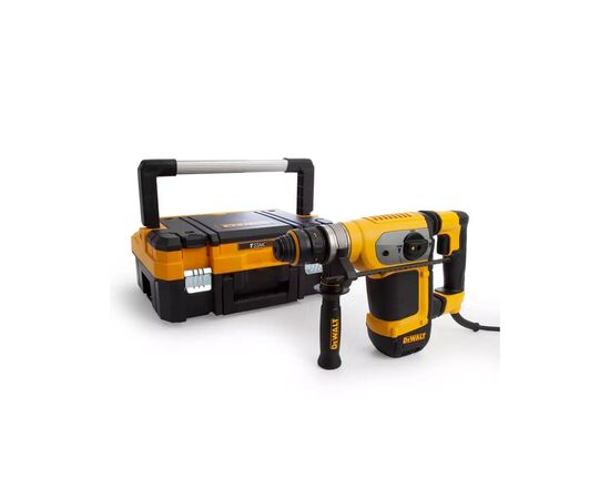 Перфоратор DeWALT SDS-Plus, 1000 Bт, 4.2 Дж, 32/100 мм, 4.3 кг, TSTAK + аксессуары (D25417KT), изображение 4 Перфоратор DeWALT SDS-Plus, 1000 Bт, 4.2 Дж, 32/100 мм, 4.3 кг, TSTAK + аксессуары (D25417KT), изображение 4
