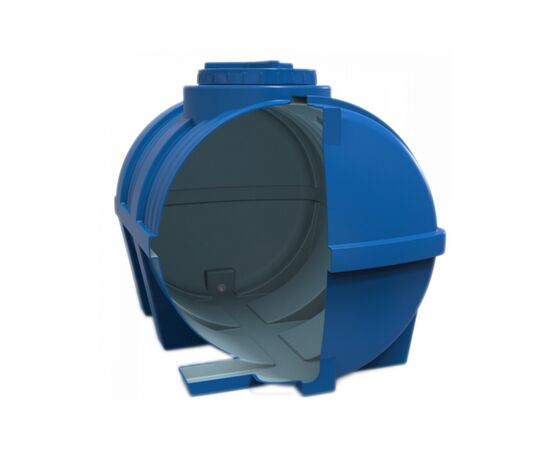 Емкость для воды Рото Європласт горизонтальная пищевая 250 л синяя (10765), изображение 2 Емкость для воды Рото Європласт горизонтальная пищевая 250 л синяя (10765), изображение 2