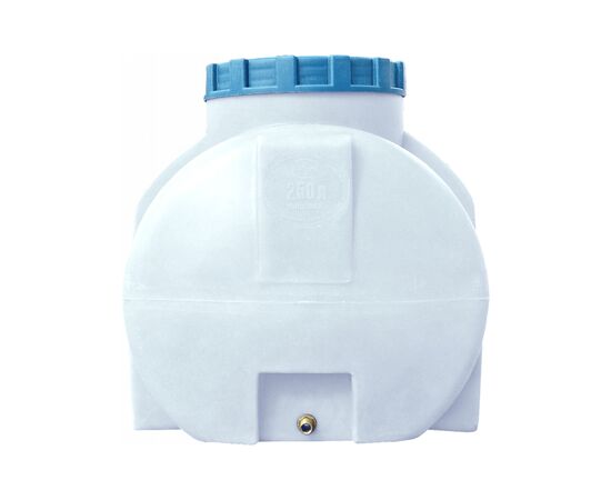 Емкость для воды Пласт Бак горизонтальная пищевая 250 л белая (763), изображение 2 Емкость для воды Пласт Бак горизонтальная пищевая 250 л белая (763), изображение 2
