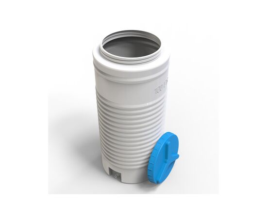 Емкость для воды Євро Пласт вертикальная пищевая 100 л узкая белая (12934), изображение 2 Емкость для воды Євро Пласт вертикальная пищевая 100 л узкая белая (12934), изображение 2