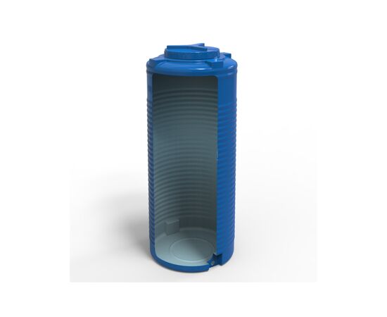 Емкость для воды Євро Пласт вертикальная пищевая 300 л узкая синяя (12914), изображение 5 Емкость для воды Євро Пласт вертикальная пищевая 300 л узкая синяя (12914), изображение 5