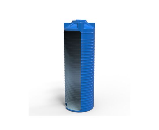 Емкость для воды Євро Пласт вертикальная пищевая 1000 л узкая синяя (2157), изображение 5 Емкость для воды Євро Пласт вертикальная пищевая 1000 л узкая синяя (2157), изображение 5