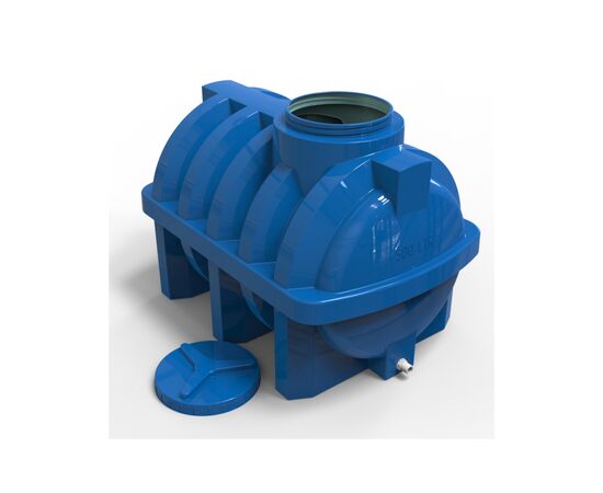 Емкость для воды Євро Пласт горизонтальная пищевая 500 л ребро синяя (1447), изображение 3 Емкость для воды Євро Пласт горизонтальная пищевая 500 л ребро синяя (1447), изображение 3