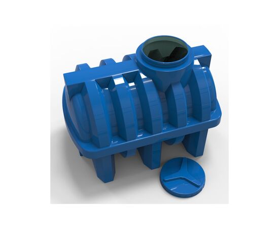 Емкость для воды Євро Пласт горизонтальная пищевая 500 л ребро синяя (1447), изображение 4 Емкость для воды Євро Пласт горизонтальная пищевая 500 л ребро синяя (1447), изображение 4