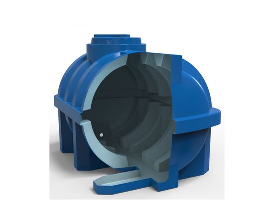 Емкость для воды Євро Пласт горизонтальная пищевая 500 л ребро синяя (1447), изображение 6 Емкость для воды Євро Пласт горизонтальная пищевая 500 л ребро синяя (1447), изображение 6