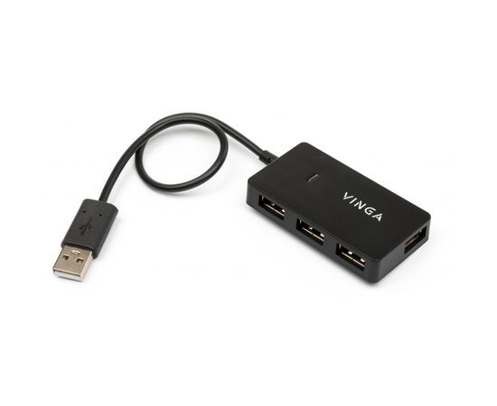 Концентратор Vinga USB2.0 to 4*USB2.0 HUB (VHA2A4), изображение 2 Концентратор Vinga USB2.0 to 4*USB2.0 HUB (VHA2A4), изображение 2
