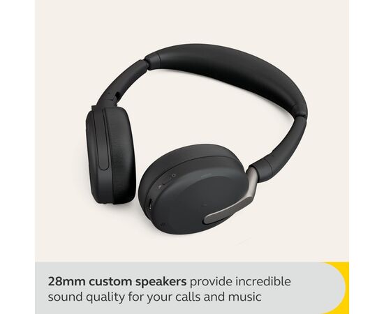 Наушники Jabra Evolve2 65 Flex Link380a MS Stereo (26699-999-999), изображение 4 Наушники Jabra Evolve2 65 Flex Link380a MS Stereo (26699-999-999), изображение 4
