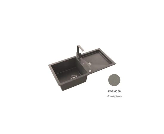 Мойка кухонная Axis Group Slide 200 Moonlight grey 50 (1.150.160.50)