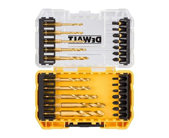 Набор сверл и бит DeWALT EXTREME FLEXTORQ, Phillips,Pozidriv, Torx, Pz1, L 25 мм, 24 шт, кейс (DT70748T), изображение 2 Набор сверл и бит DeWALT EXTREME FLEXTORQ, Phillips,Pozidriv, Torx, Pz1, L 25 мм, 24 шт, кейс (DT70748T), изображение 2