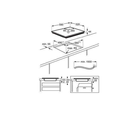 Варочна поверхня Electrolux CIS62449W, зображення 4