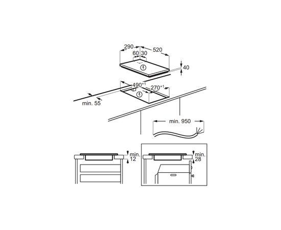 Варочная поверхность Electrolux LHR3233CK, изображение 8 Варочная поверхность Electrolux LHR3233CK, изображение 8