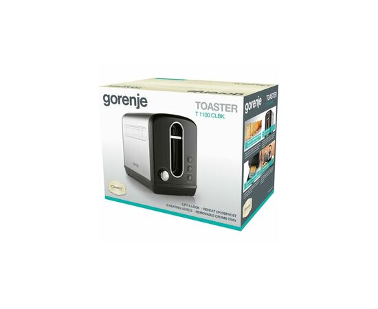 Тостер Gorenje T1100CLBK, изображение 4 Тостер Gorenje T1100CLBK, изображение 4