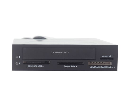 Считыватель флеш-карт Gembird SD/MMC/RS-MMC/MicroSD + 2.5'' HDD/SSD (FDI2-ALLIN1-03)