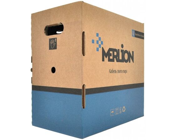 Кабель сетевой Merlion UTP 305м, cat 5e, CU, 4*2*0,50мм, ПВХ, outdoor (КПП-ВП (100) 4*2*0,50 / 17387)
